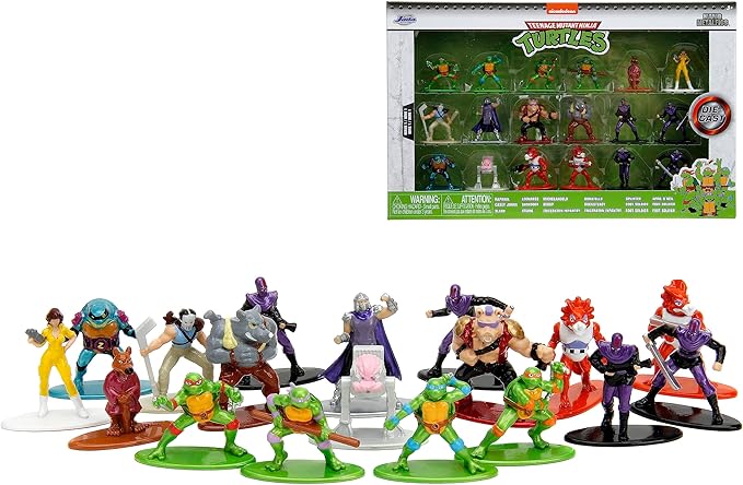 Figuras Nano Nickelodeon Tortugas Ninja Set de 18 / 3a+