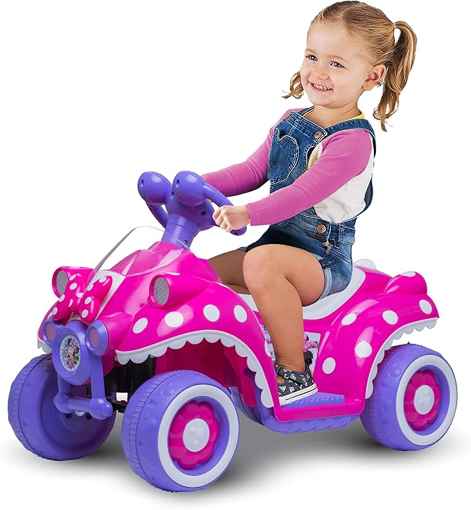 Montable Cuatriciclo Eléctrico  6 V Disney Minnie 3a+