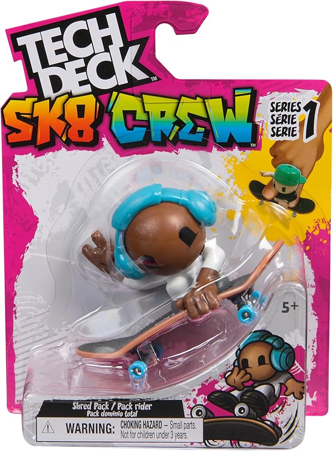 Patineta Tech Deck Sk8 Crew con Figura 5a+ ( Surtido de 4 - Se venden por separado )
