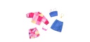 Vestidos de Muñecas Barbie Set/2 Displ/8 Surt4 3a+ (GWC32)