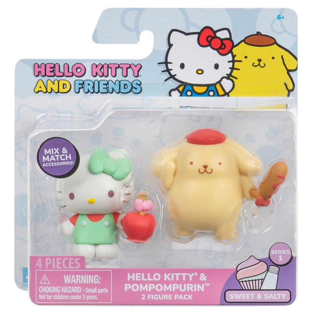 Figuras Hello Kitty and Friends - Set de 2 - 6a+ ( Surtido de 6 - Se Venden por Separado )