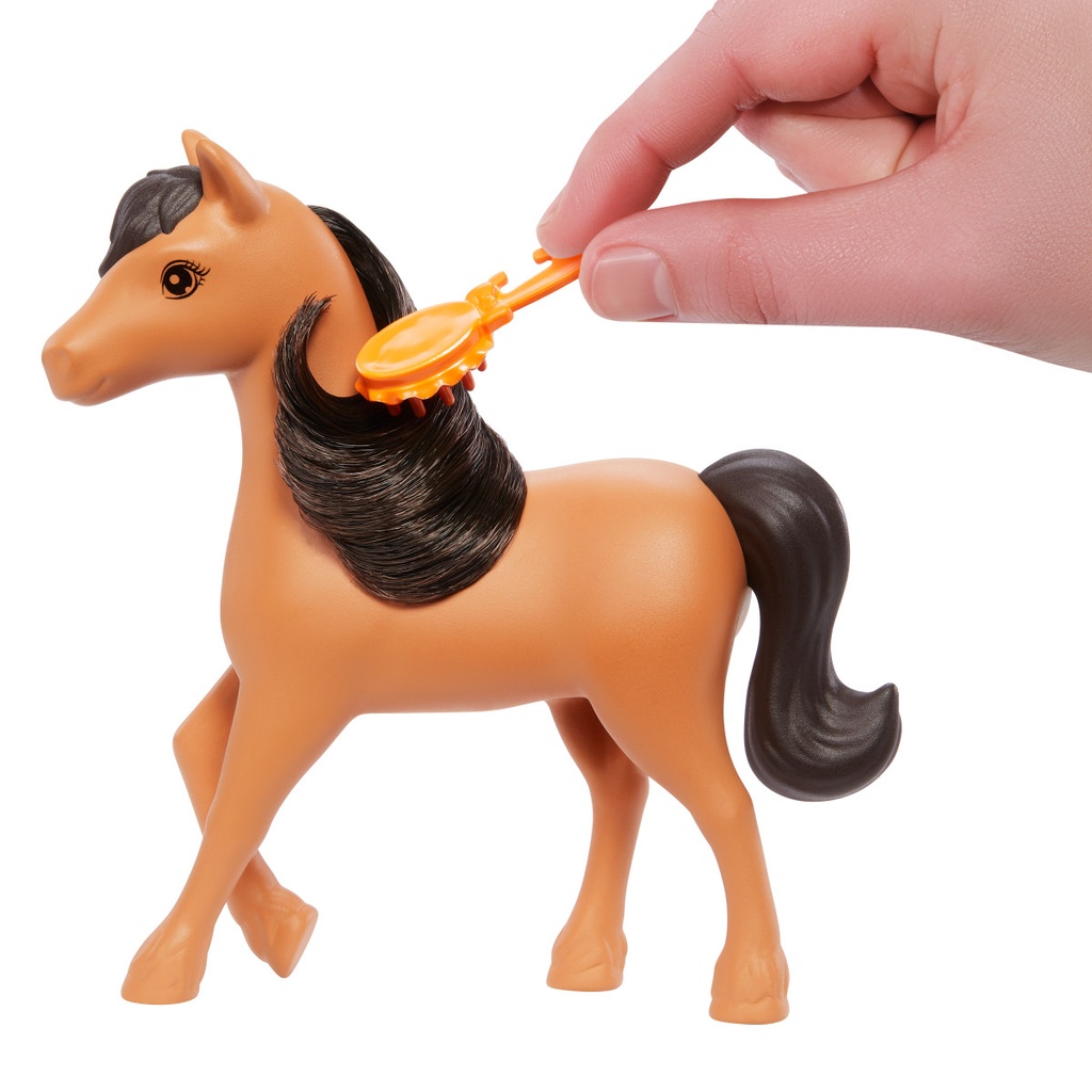 Muñeca Barbie Renee Set de Cuidado de Caballito 3a+