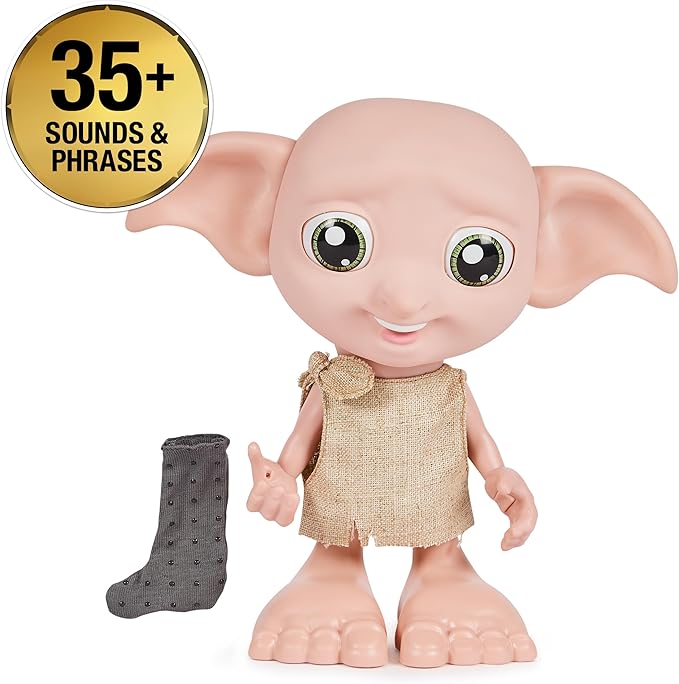 Muñeco Interactivo Harry Potter Dobby Magico 35 Sonidos y Frases 6a+