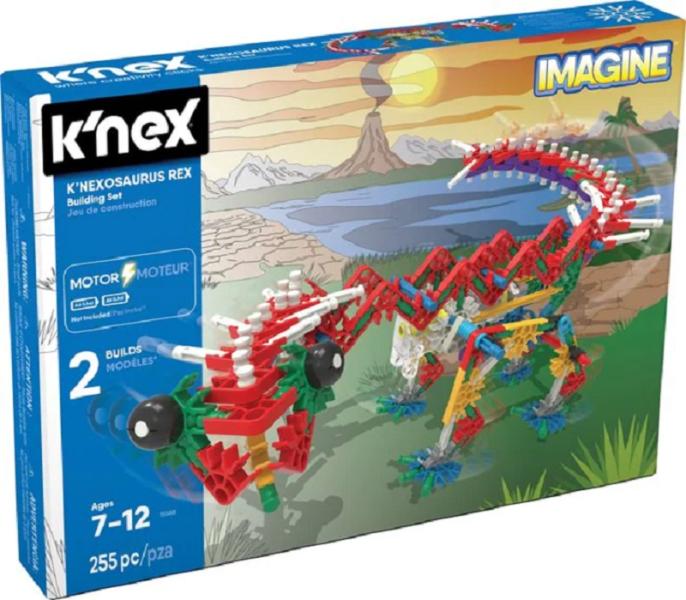 Dinosaurios de Construcción con Movimientos Motorizado K´nex 2en1 255pzs 7a+