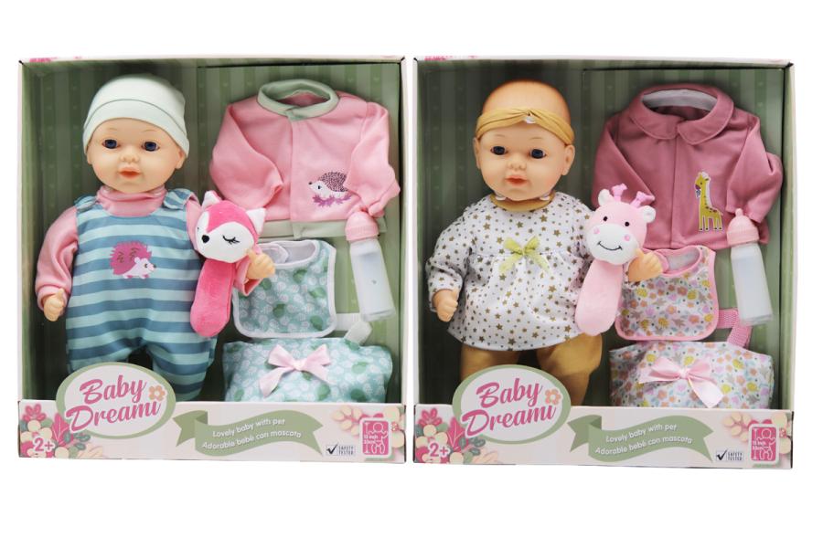 Bebé en Set de Diversión C/Sonido 30cm Surt/2 Dream Baby 2a+