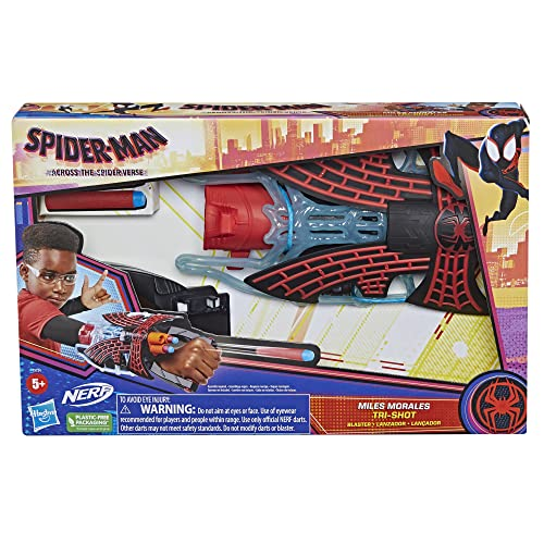 Lanzador Nerf Miles Morales Tri-Shot 5a+