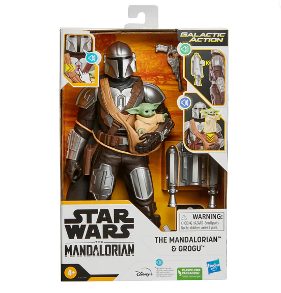 Figura Star Wars The Mandalorian & Grogu 15 Sonidos y Frases 4a+