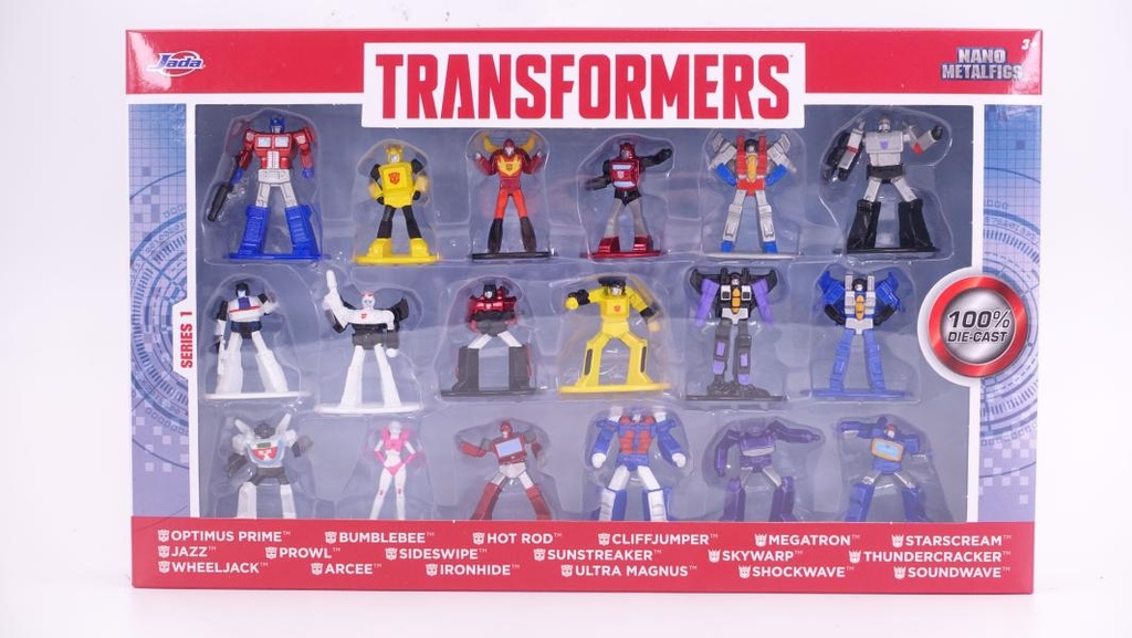 Set de 18 Figuras Transformers Nano Metalicas 3a+