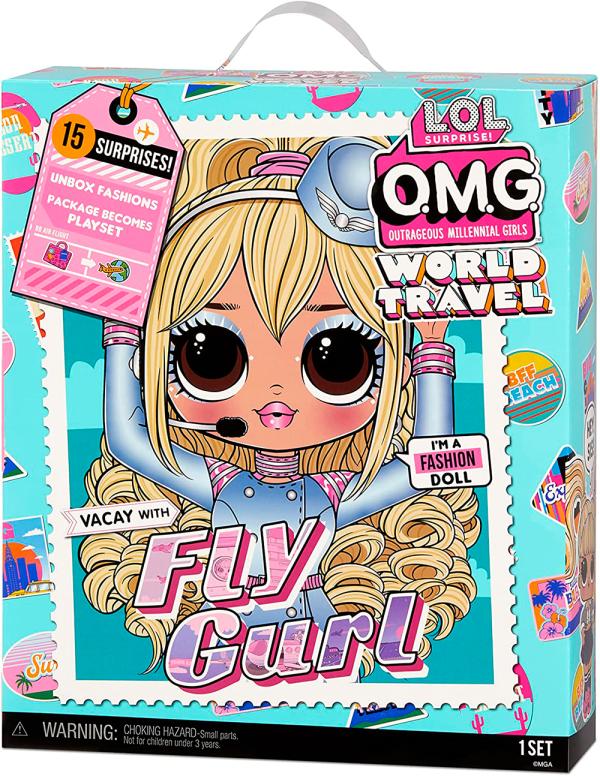 Muñeca L.O.L Surprise O.M.G World Travel 3a+ ( Surtido de 3 Se venden por separado )