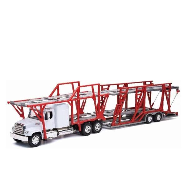 Camión Freightliner Classic Xl Car Carrier (Red Grey White)Esc: 1:32
