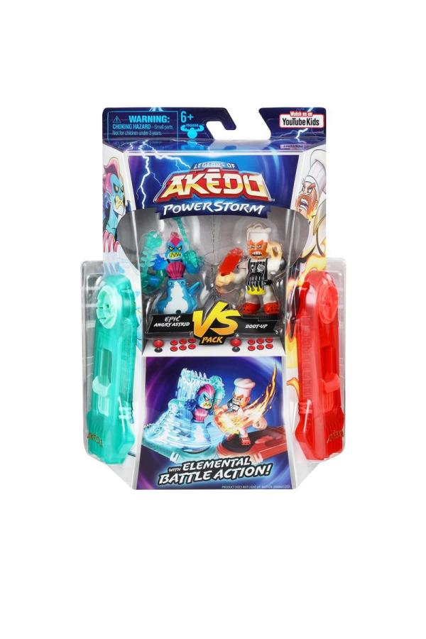 Figuras Akedo Power Storn Set Acción de Batalla Elemental Surtido de 3 (Se Venden por Separado) 6a+