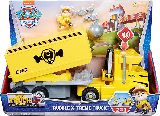 Paw Patrol Vehículo Mega Big Truck Rubble 3a+