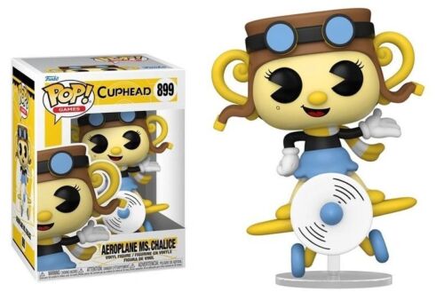 Figura Funko Pop! Cuphead (899) Aeroplane MS. Chalice 3a+