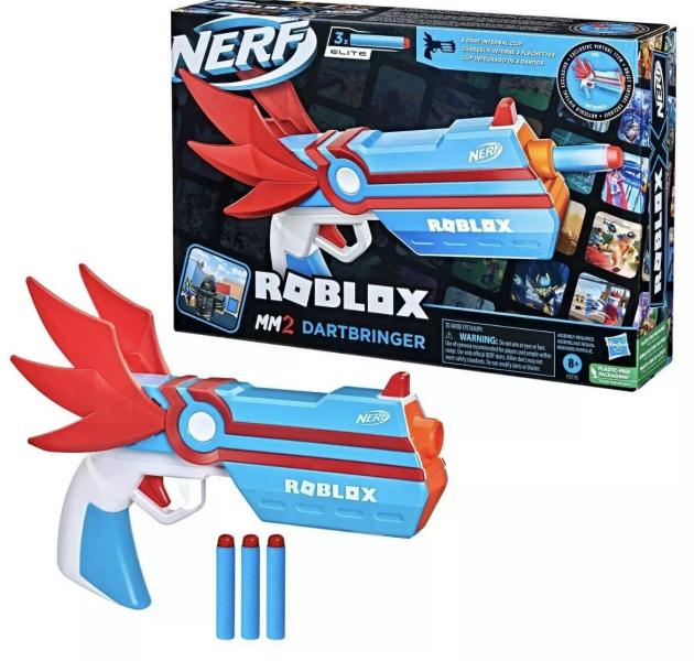 Lanzador Nerf Roblox MM2 Dartbringer 8a+