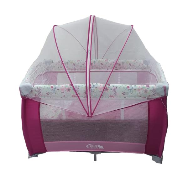 Baby Basics Encierro Serpentina con Mosquitero Fusia 0m+