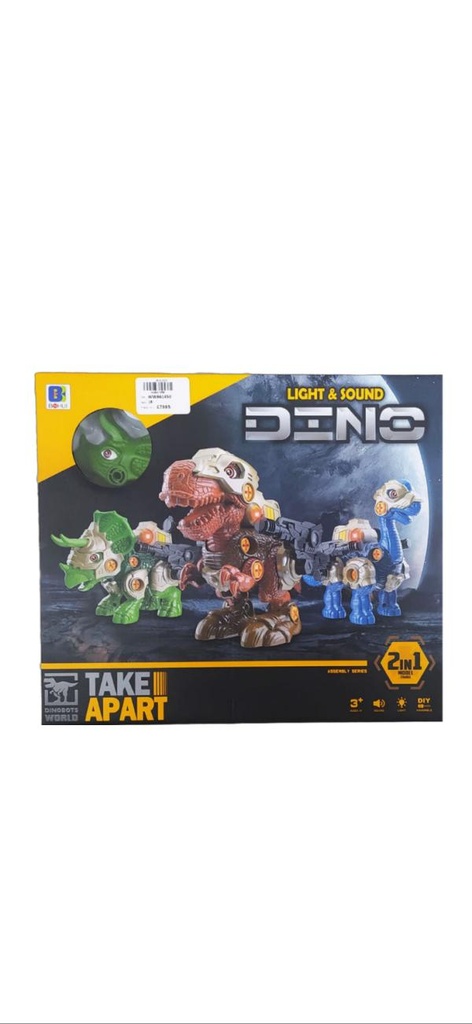 Dinosaurios con Luz y Sonido 2en1 3a+ (446082)