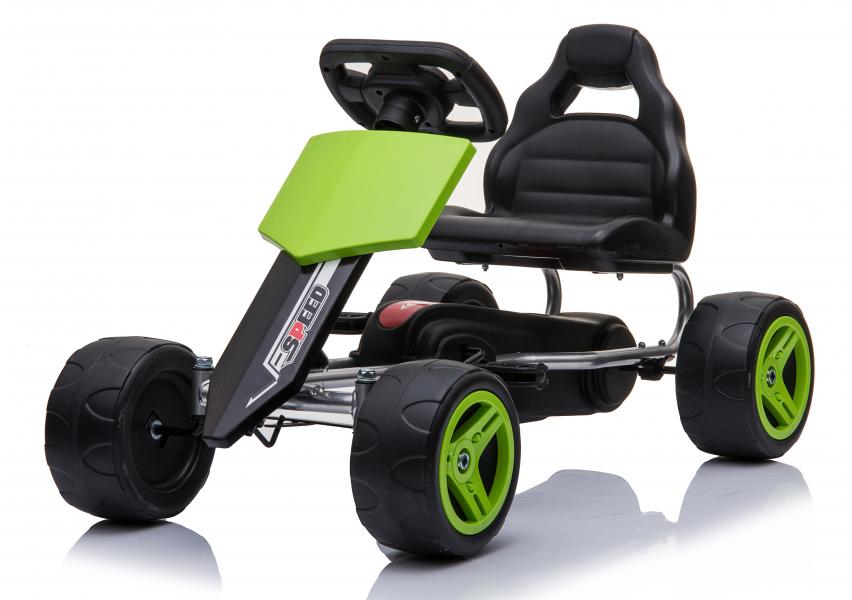 Go-Kart Verde Llanta de Plástico 3a+ 30Kg Max