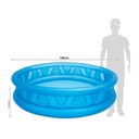 Piscina Inflable Azul d/2 Anillos 188x46cm 3a+