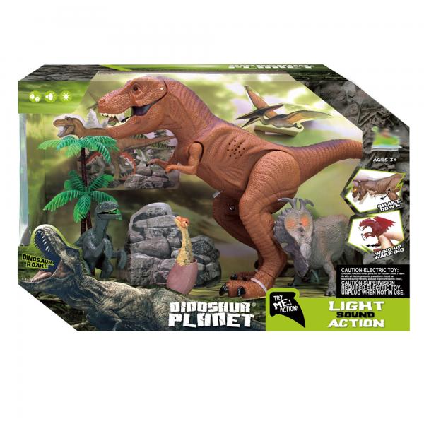 Dinosaurio Electrónico T-Rex Luz y Sonidos 3a+ (443661)