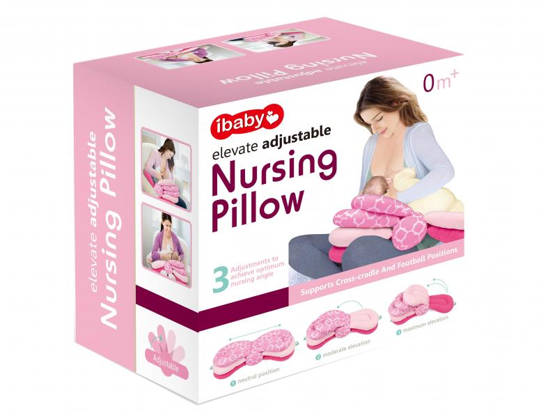 Baby Basics Almohada de Lactancia 3 Posiciones Rosada (66525)