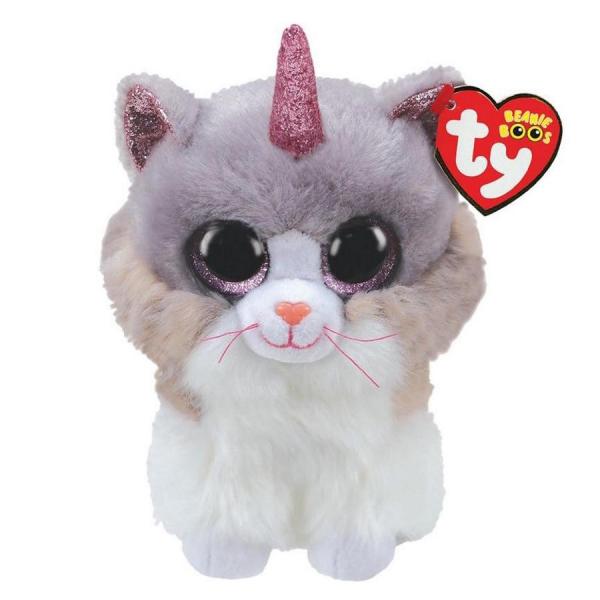 Peluche Beanie Boos Gato Unicornio Azher Mediano