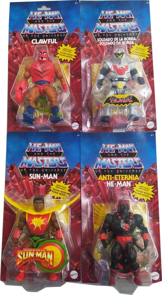 Figuras HeMan y los Maestros del Universo Blister 6a+