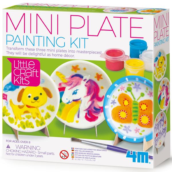 Pequeñas Manualidades Kit para Pintar Mini Platps 8a+