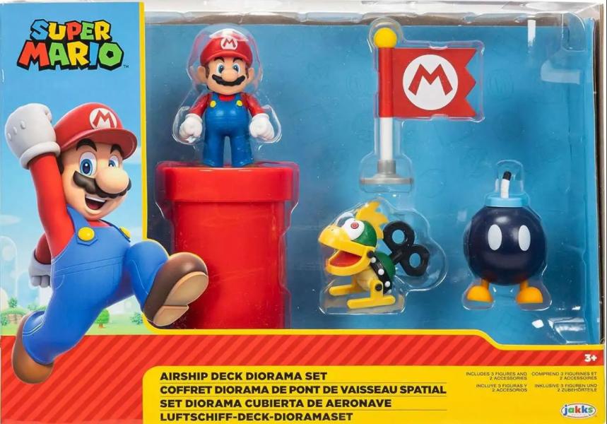 Figuras Super Nintendo Set Diorama Cubierta de Aeronave 3a+