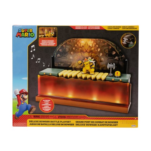Figura Super Mario Juego de Batalla Deluxe de Bowser 3a+