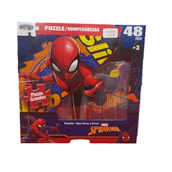 Rompecabezas de Piso de Spider-Man 48 Pzs 3a+
