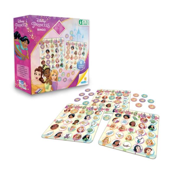 Juego de Mesa Bingo de Disney Princesas 5a+