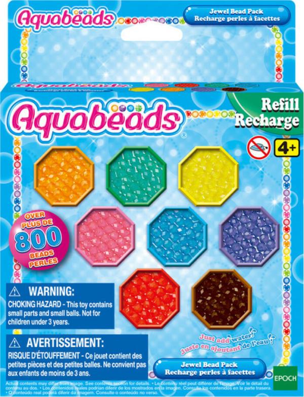 Paquete  de Cuentas de Agua Forma de Gemas  para Recarga 800Pzs 4a+