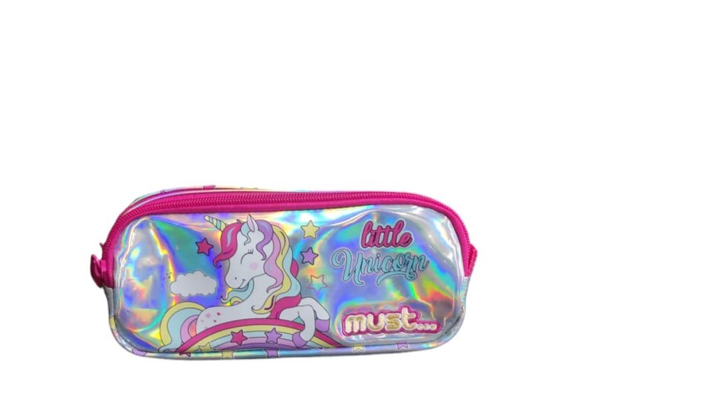 Cartuchera Must Energy 21X6X9 cm 2 Cremalleras. Little Unicorn