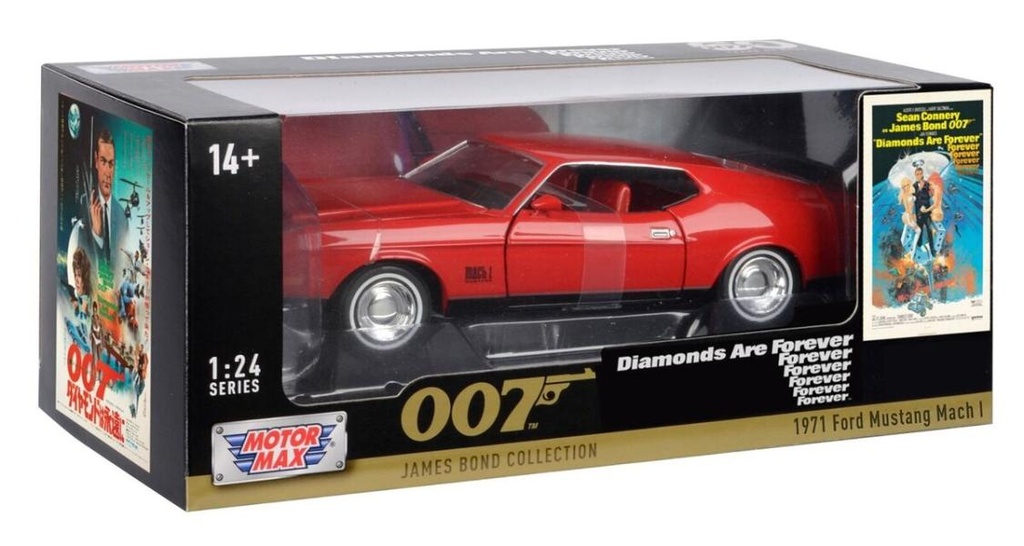 Carro 1:24 Ford Mustang Mach 1 1971 James Bond 14a+