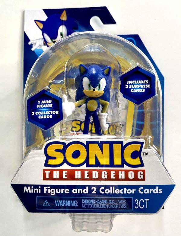 Figuras de Sonic the Hedgehog Con 2 Cartas de coleccion 4a+ ( Surtido de 6 Se venden por Separado )