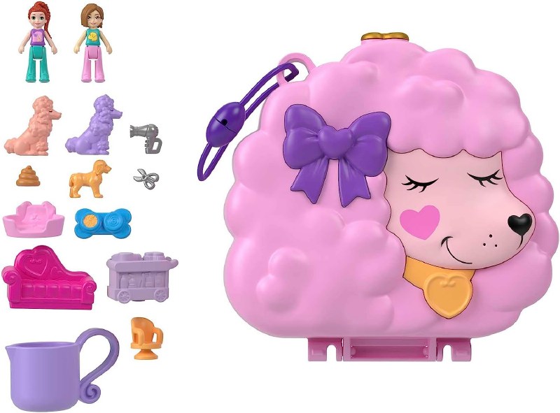 Polly Pocket estuche de Poodle  4a+
