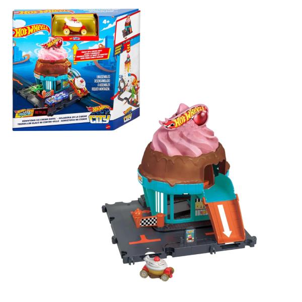 Hot Wheels-Heladeria en la Ciudad 4+