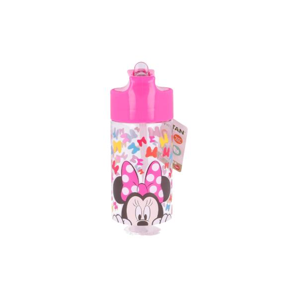 Botella Minnie Mouse con Tapa y Pajilla 430ml