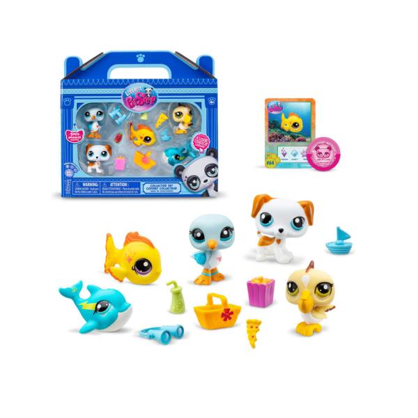 Mascotas Littlest PetShop  Set/5 con 7 Accesorios 4a+