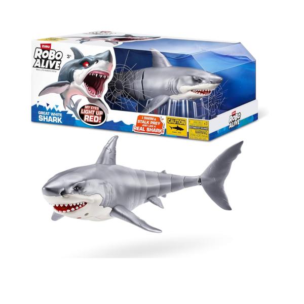 Robo Alive Tiburon Blanco 3a+