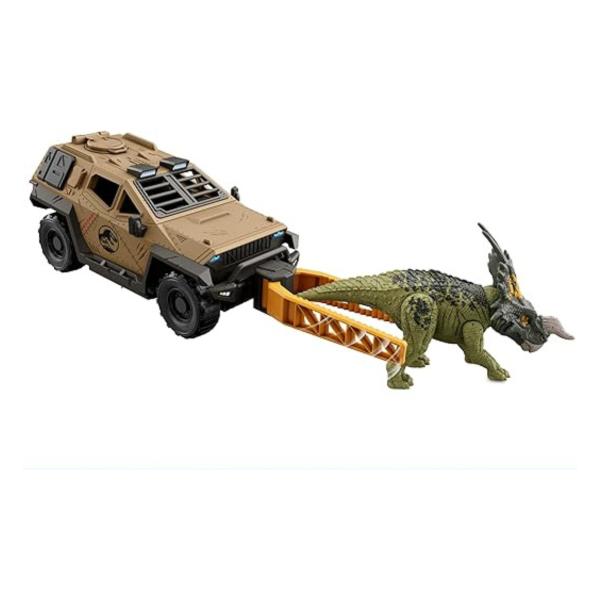 Figura Jurassic World Set Camion Mission Mayhem 4a+