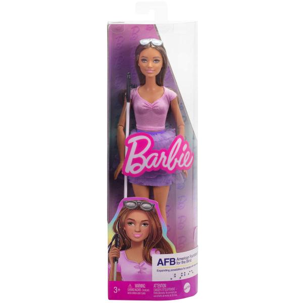 Muñeca Barbie Fashionista Invidente 3a+
