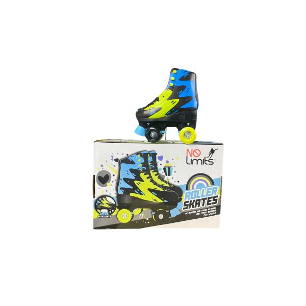 Patines de 4 Ruedas Luminosos Bicolor Talla#36 (457422)