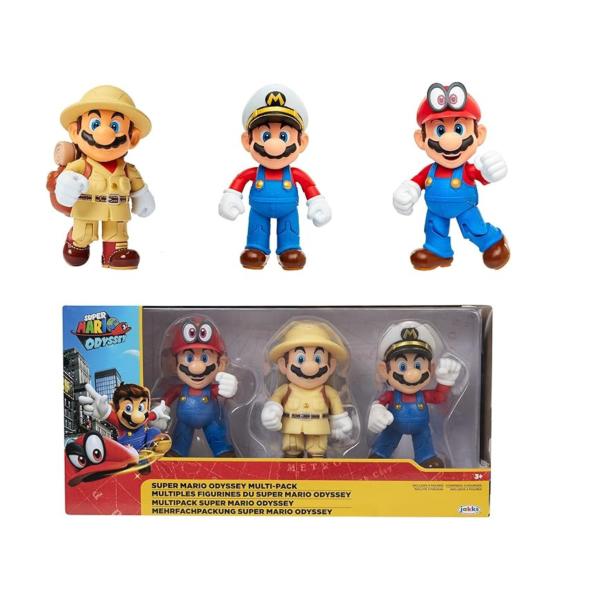 Figuras Super Mario Odyssey Set/3 3a+