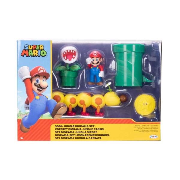 Set de Super Mario Diorama de la Jungla Sirope 3a+