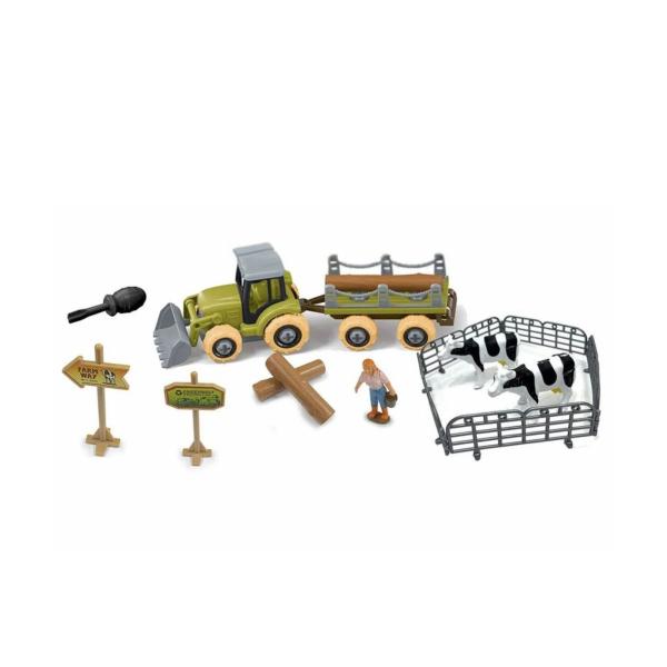 Tractor Chapulin con Set de la Granja 8Pzs 3a+ (455640) Vacas
