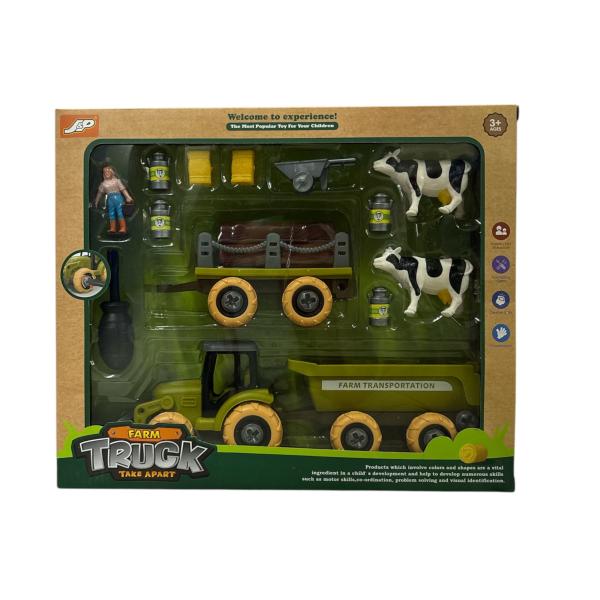 Tractor Chapulin con Set de Granja 14Pzs 3a+ (455619)