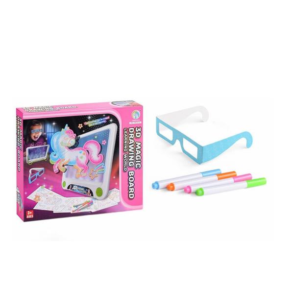 Pizarra De Dibujo Mágico De Unicornio 3D 3A+ (457149)