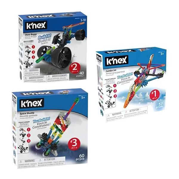 Avión Armable K`Nex 57Pzs Surt/3 5a+ (17021-22-23)