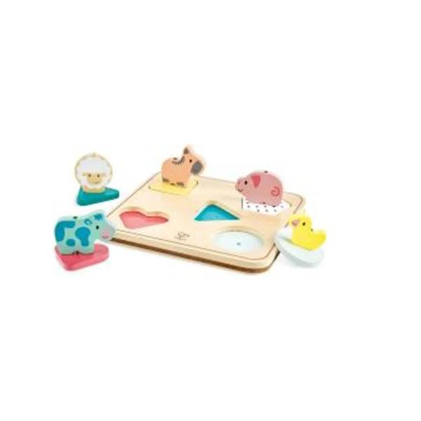 Rompecabezas de Madera de Figuras de la Granja 2-4a